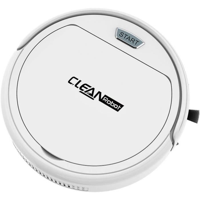 Robot Aspirateur Laveur 3 En 1 - Autonomie 100 Min - Ultra Fin 6,5 Cm - Idéal Poils D'animaux & Sols Durs - 7