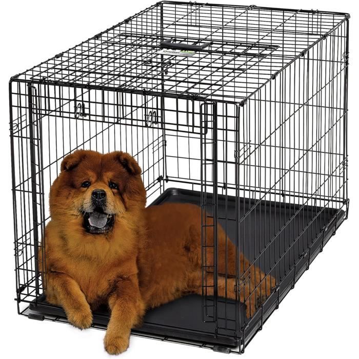 Modèle 1930Dd Cage Ovation Pliante Pour Chien, Taille Moyenne À Double Porte En Métal De 76,2 Cm