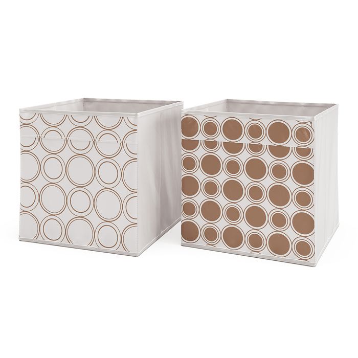 Boîte pliante 30x30cm Set de 2 Blanc/Or Vicco 37053