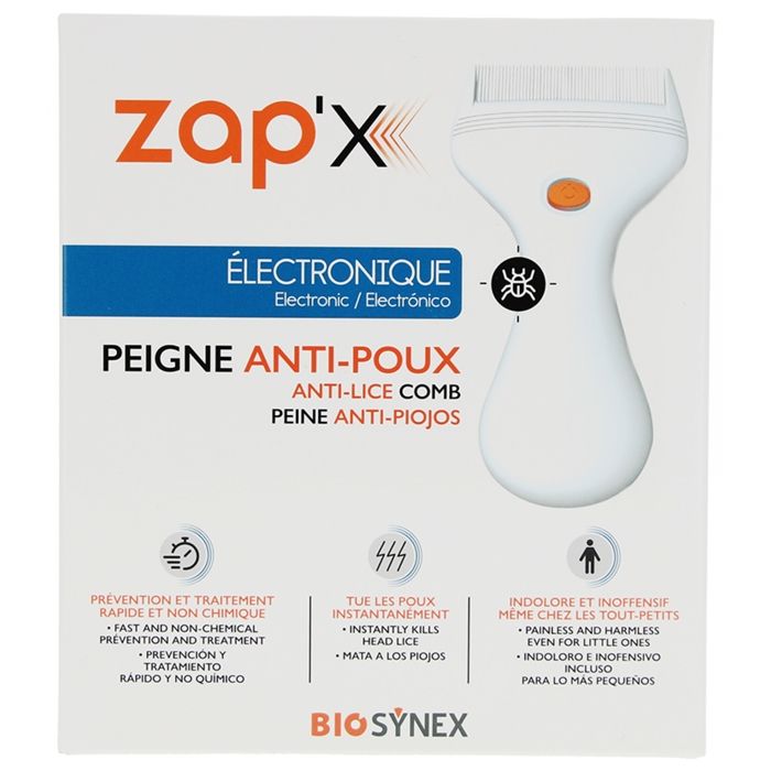 Peigne électronique Anti-poux Zap X