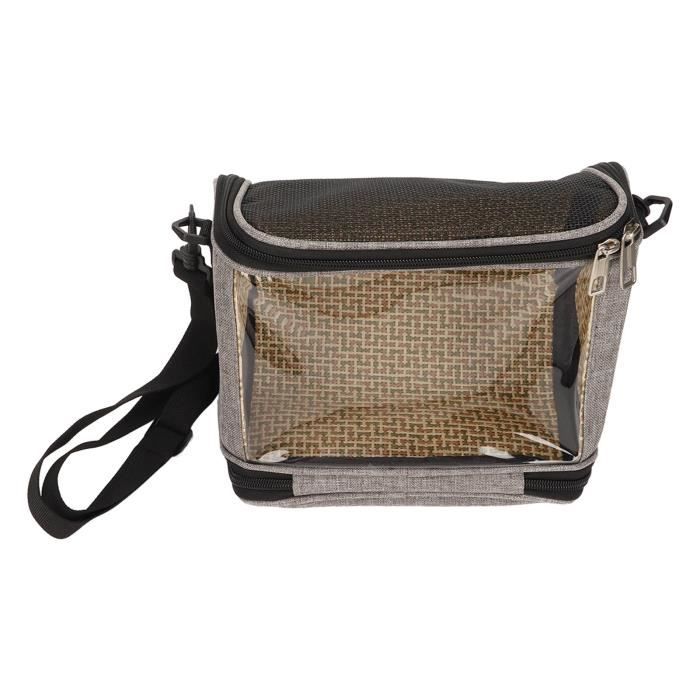 Sac de transport pour oiseaux - Vvikizy - Porte-sac à dos perroquet - Gris - 25x18x14 5 cm - Léger et portable