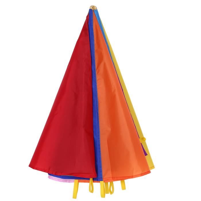 Parachute Multicolore Pour Enfants, 8 Poignées, 2 M De Diamètre, Jeu D Equipe En Plein Air
