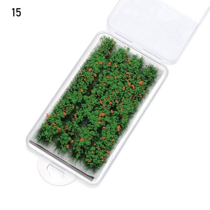 Yardwe Lot De 5 Grappes Fleurs Et Végétation Miniature - Modèles Statiques Pour Paysages, Trains Et Dioramas