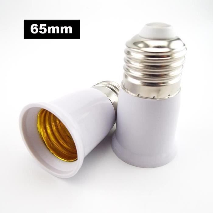 Adaptateur Douille E27 Avec Interrupteur - Pour Ampoules LED/Classiques - Prise UK/UE (Intérieur/Extérieur)