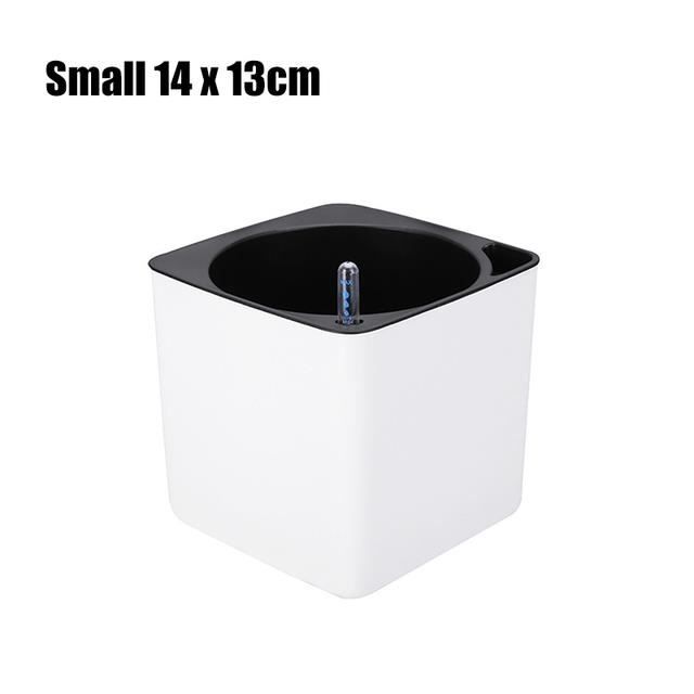 Lot De 5 Pots De Fleurs Auto-arrosants 15 Cm – Indicateur D'eau – Pour Intérieur Et Extérieur – Avec Outils