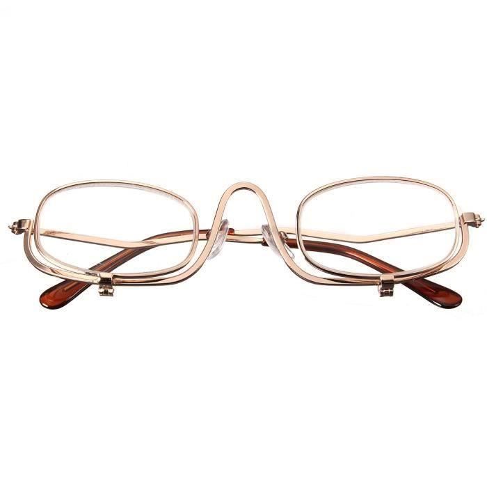Lunettes De Lecture Pliantes Portable - Cadre Métal Ovale, Verres De +1.0 à +4.0 - Avec étui De Transport