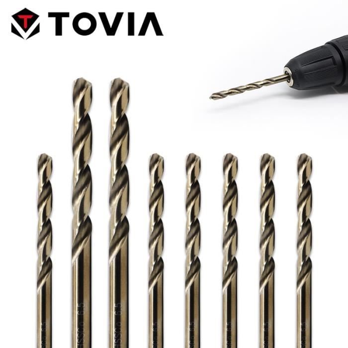Lot De 6 Forets HSS Cobalt 4.3mm Diamètre – Forage Spirale Pour Métal, Outil Rotatif
