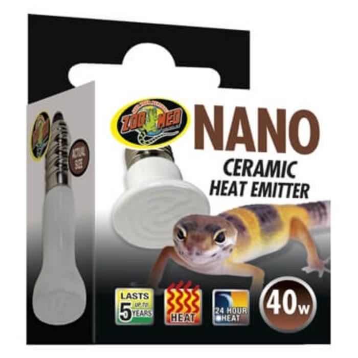Zoomed - Lampe Chauffante en Céramique CE-40NE pour Petit Terrarium - 40W