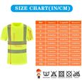 AYKRM Tee-Shirt de Travail microporeux Haute-visibilité de Protection de sécurité avec Avertissement Polo Haute visibilité XL-1