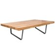 PrixPrime - Pieds de meuble rectangulaires noirs pour table de chevet lot de 2 480 x 45 x 420 mm-1