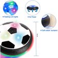 Air Power Football,Jouet Enfant Ballon de Foot avec LED Lumière Hover Soccer Ball Jeux de Foot Cadeau d'anniversaire Garçons Filles-1