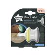 Sucette Tommee Tippee Closer to Nature Nuit Fluorescente 0-6m Lot de 2 - Silicone - Rose-1