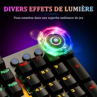 Tapis De Souris Gamer Lumineux LED 780mmx300mm, Rétro-Eclairage RVB 10 Modes Led Avec Cable Usb Visiodirect