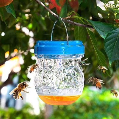 Piège à Guêpes Et Frelons Extérieur Avec Lumière LED - Réutilisable, Double Entrée, Sans Produits Chimiques - Pour Jardin, Balcon, Terrasse - Idéal Contre Frelon Asiatique (lot De 2) - 2