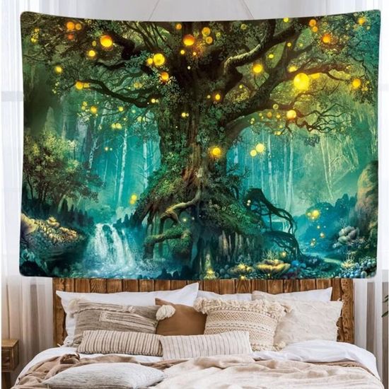 BANEUBBDE Aurores Boréales 3D Effet Tapisserie DécoSourision