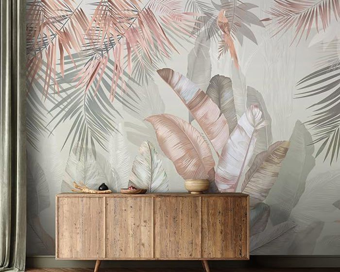 Papier Peint Panoramique 350x256cm 3D Effet style Jungle Tropical ...