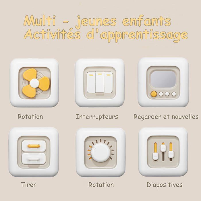 Livre D'activités Sensoriel Pour Bébé - Planche D'éveil Motricité Fine - Thème Ferme - 3