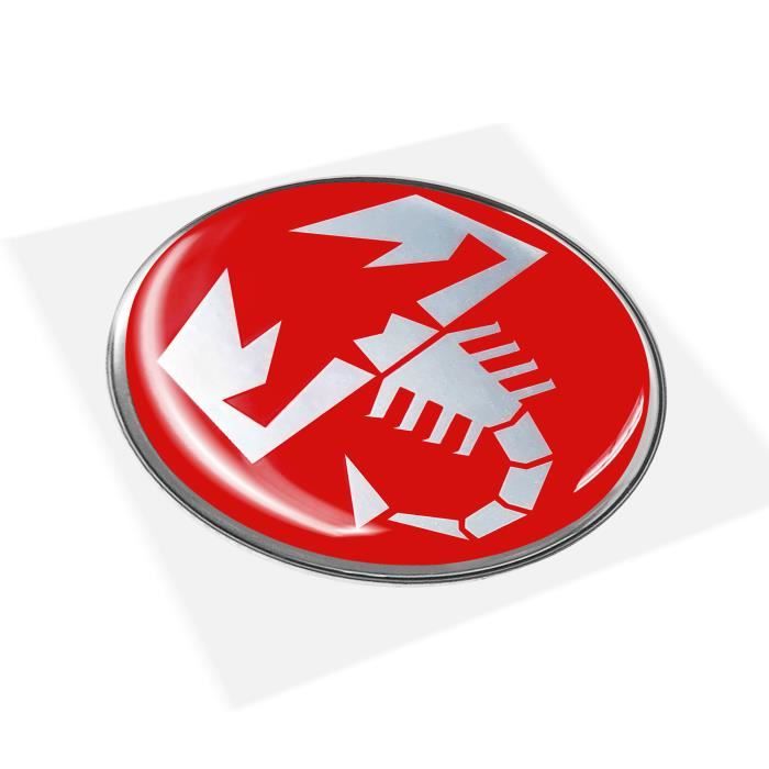 Autocollant Scorpion Abarth Cercle Capot Compteurs Côtés Voiture Fiat   Adesivi Moto