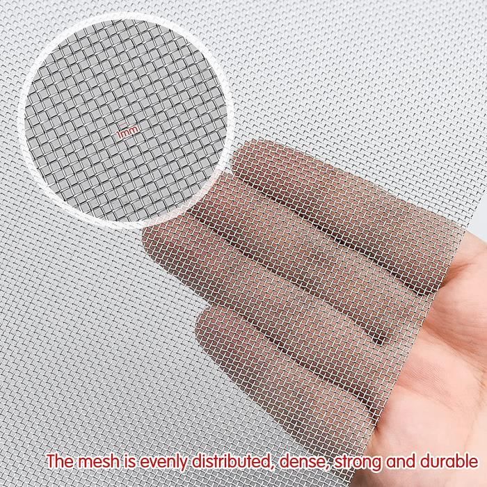 Grillage Métallique Anti-Insecte - 3Pcs 21x30cm | Acier Inoxydable | Pour Moustiquaire, Jardin, Cuisine