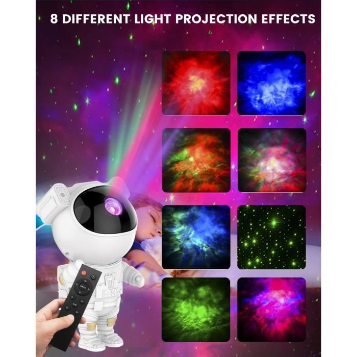 Projecteur Ciel Etoile Galaxie avec minuterie, Astronaut Star Sky Projection  Lampe, Veilleuse pour enfants adultes, avec téléco A209 - Cdiscount Jardin