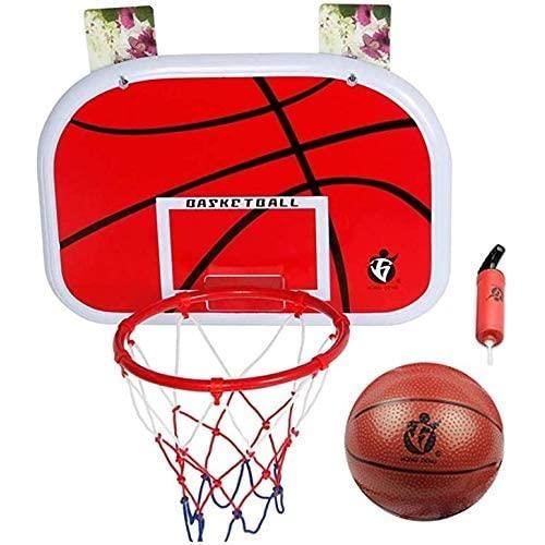 TEUVO Mini panier de basket d'intérieur, pour chambre et bureau, avec 4 balles et un panneau d'affichage électronique, montage mural, jouet de sport, cadeau pour garçons et filles
