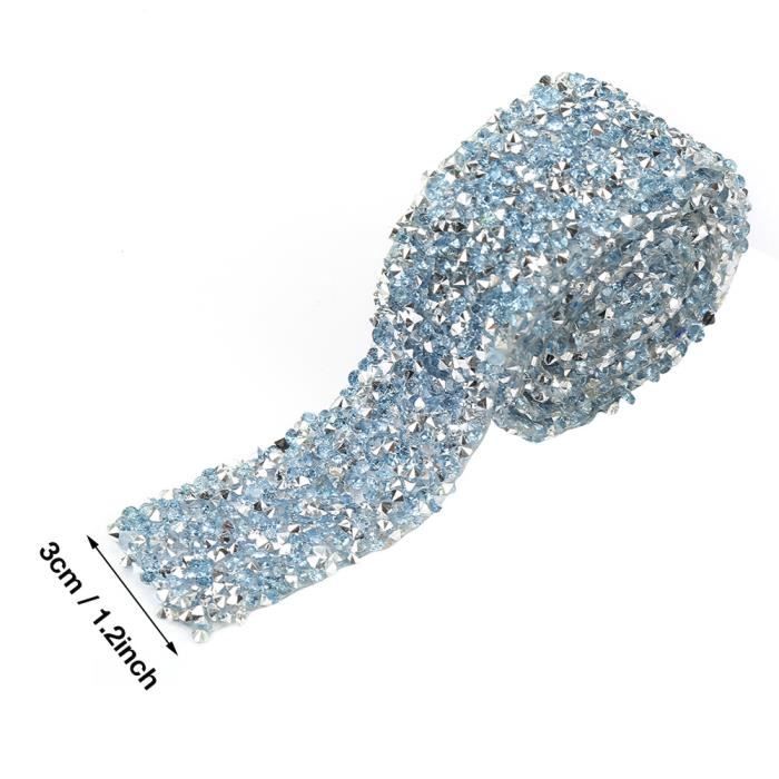 1 Yard Ruban Ruban Diamant Acrylique en Bande Rhinestone Rouleau de Pour Gâteaux de Mariage Bouquet Décoration de Fête DIY Artisanat,Outils De Cuisson Et De Pâtisserie