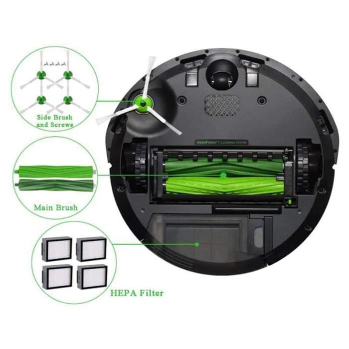 Kit Pièces De Rechange Pour Aspirateurs IRobot I7/i7+/E5/E6/i3 - Réf. W5G49798 - Neuf Sous Emballage