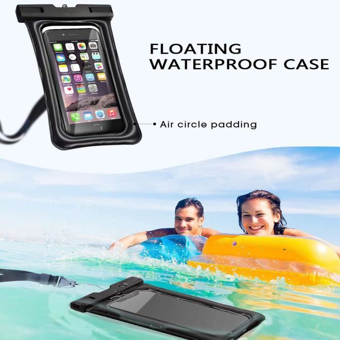 Pochette Étanche Universelle 2-Pack Noir et Blanc IPX8