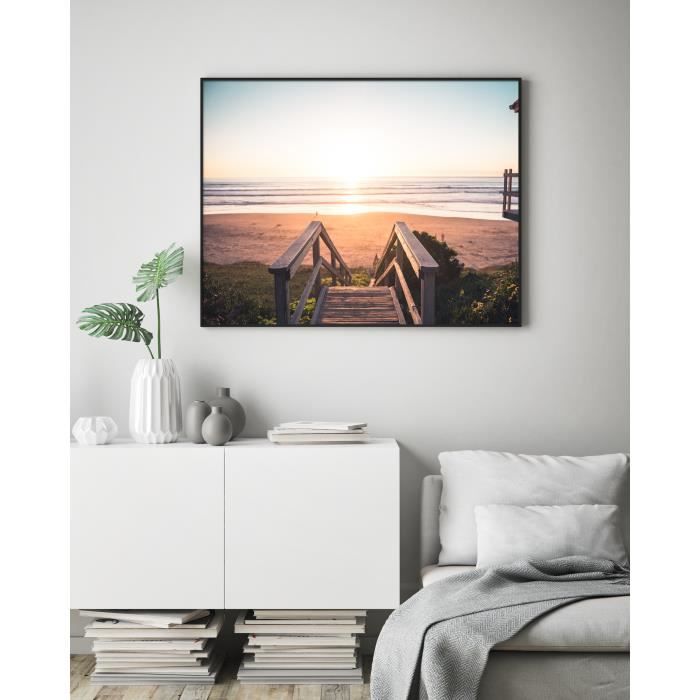 Poster Déco Murale 100x70 Cm - Paysage De Lac Et Nature - Style Moderne - Impression Papier - Neuf