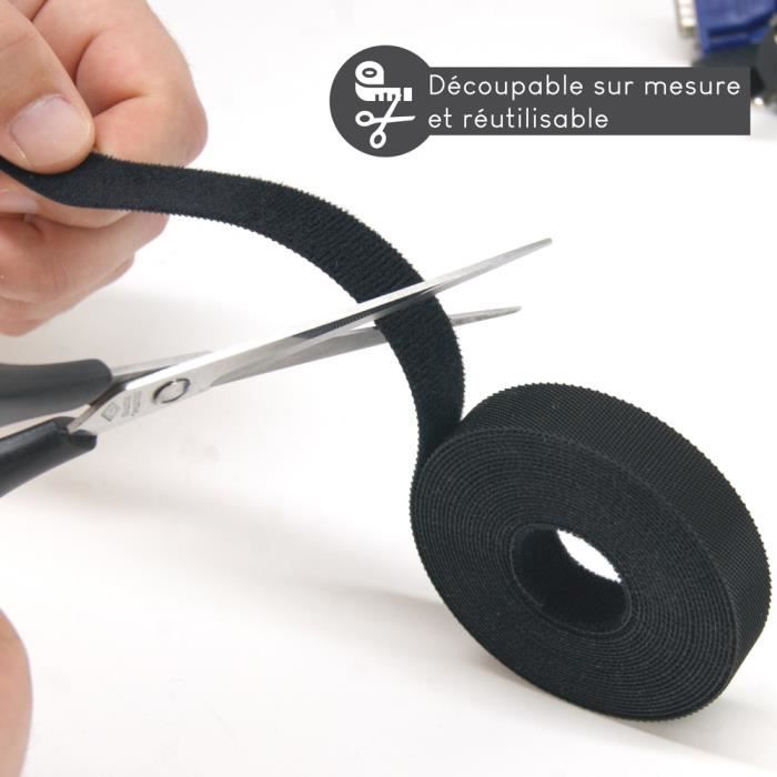 50 Fascette Fermacavi Autoaggancianti Regolabili In Nylon – Nere, Riutilizzabili