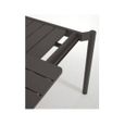 Table de jardin extérieure Zaltana - LF SALON - Aluminium noire - Extensible - 1 rallonge-3