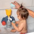 Jouet de bain Smoby Little Smoby Hippo - Toboggan et roues pour bébé de 18 mois - Bleu et vert-3
