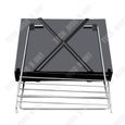 TD® Barbecue grill mini ventilation tridimensionnelle extérieur portable grill pliant fil de charbon de bois pour un rangement-3