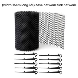 Lntyq 4x Grillages De Protection Pour Gouttière Avec 40 Clips De Fixation16cm6m 85395739