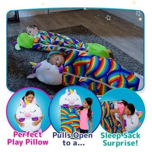 Sac De Couchage Enfant Happy Nappers - Licorne Scintillante - 20 X 54 Pouces