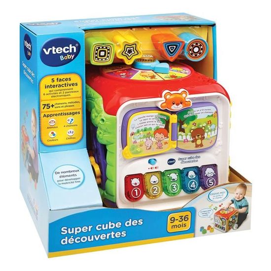 Vtech Baby Super Cube Des Decouvertes Cdiscount Jeux Jouets