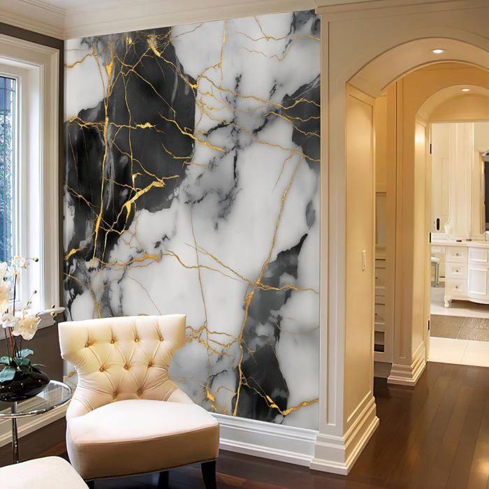 Tapisserie Effet Marbre