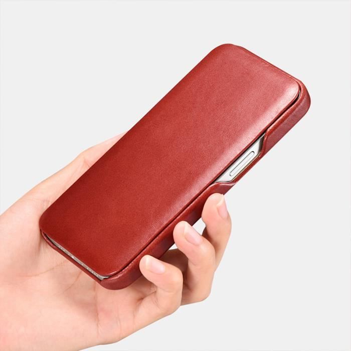 Coque Portefeuille OCASE Pour IPhone 13 - Cuir PU Vert Menthe, étui à Rabat, Neuf
