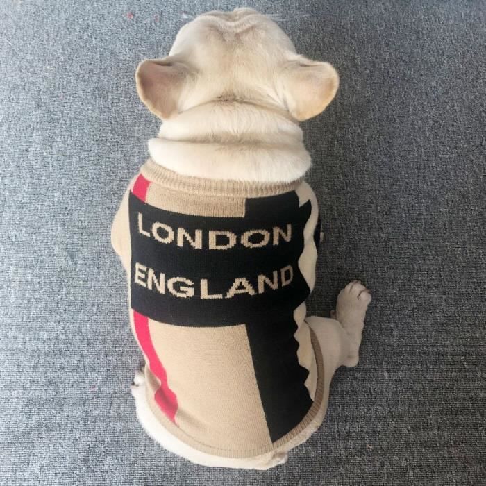 Animalerie Pull de luxe pour chien Style anglais disponible en 8
