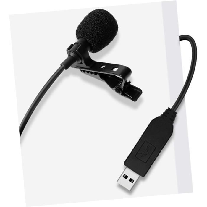 2 Pièces Micro-Cravate Cardioïde Micro Cravate Microphone pour ...