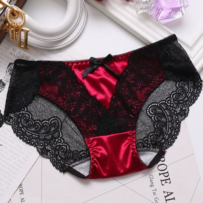 Culotte Femme Dentelle Transparente Sans Couture - Taille M, Matière Douce, Pour Grossesse Ou Quotidien