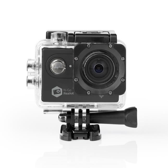 Camera Sport 5K 30FPS avec Microphone Sans Fil, Double Ecran, 50MP, EIS, 2 Batteries, Caméra Etanche 40M,Avec Accessoires - Appareil Photo