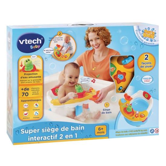 Vtech Baby Jouet De Bain Super Siege De Bain Interactif 2 En 1 Cdiscount Puericulture Eveil Bebe