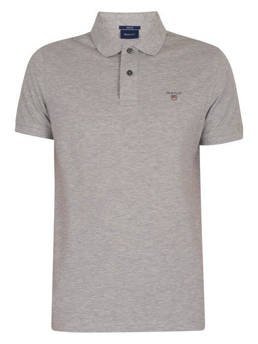 Polo GANT The Original Gris Homme Coupe Ajustee Manches Courtes Col Polo Gris Cdiscount Pret a Porter
