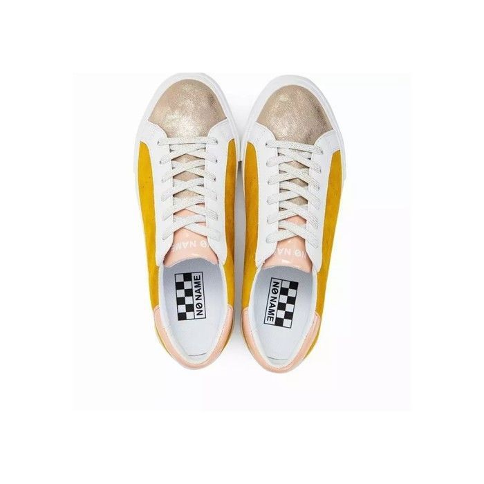 Baskets Arcade Sneaker Jaune Femme NO NAME Cuir Enfant