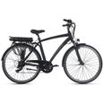 Aluminium Vélo électrique Homme ADORE Versailles 28''Ebike noir 250 Watt Li-Ion 36V/10,4 Ah 7 vitesses-0