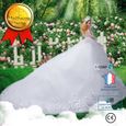 C® Doll-50cm Joint Long Tail 3D Real Eye Poupée De Mariage Fille Princesse Jouet Cadeau De Noël-Blanc-0