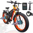 KETELES K800 PRO 2 × 1000W double moteurs vélo électrique 23AH batterie électrique 26 "pouces gros pneu E-Bike En stock-0