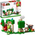 LEGO 71406 Super Mario Ensemble d’Extension La Maison Cadeau de Yoshi, Jouet Super Mario, Figurine, avec Manège, Enfants 6 Ans-0
