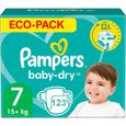 PAMPERS BABY-DRY TAILLE 7 123 COUCHES-0